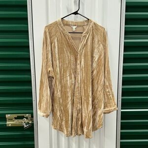 Cato Tan Button-Down Shirt